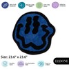 ELDONE Happy Face Alfombrilla de baño azul