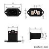 Monosaudio IB70(C) Pure Copper IEC Socket AC 10A 250V Audiophile