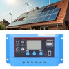 Solar Panel Charge Controller LCD Display PWM Photovoltaic Charging Regulator
