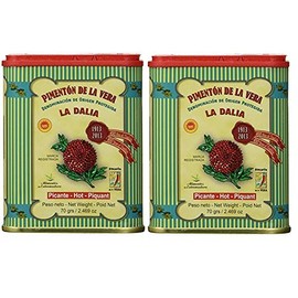 La Dalia Pimenton De La Vera Picante DOP Hot Smoked Paprika(2-Pack)