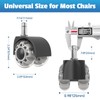Simple Trending Office Chair Caster Wheels (Set of 5), Heavy-Duty