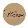 80-2” Kraft Welcome Stickers, Wedding Welcome Stickers, Wedding Favor Bag