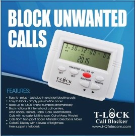PRO CALL BLOCKER T-LOCK CALL BLOCKER, FREE SPLITTER, FREE SHIPPING