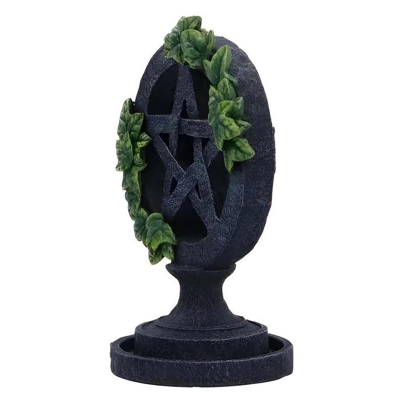 Nemesis Now Aged Pentagram Backflow Incense Burner, Grey, 19cm