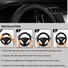 Steering Wheel Covers, Leather Car Steering Wheel Cover 15 Inch,