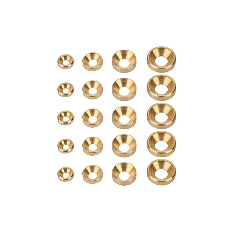 50pcs M3 ~ M6 CNC Pure Copper Countersunk Screw Washer