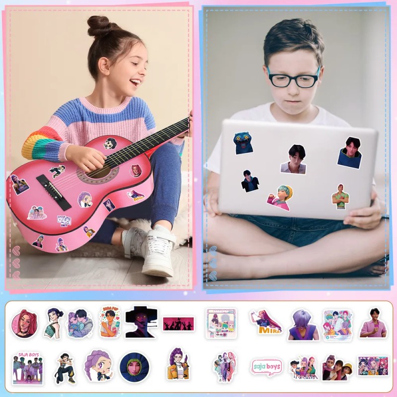 Kpop Demon Hunters 127 Calcomanias Stickers Pvc Contra Agua