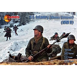 Mars Figures 72124-1/72 U.S. Infantry (Winter Uniform) WWII Plastic Model kit