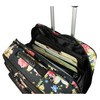 World Traveler Rolling 17-Inch Laptop Briefcase Computer Case, Rose Lily,