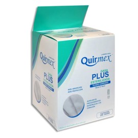 QUIRMEX | Gasa Estéril Plus 10x10cm Caja con 100 Sobres