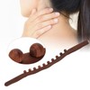 Wooden Scraping Stick Cellulite Removal Lymphatic Drainage 10 Beads Gua