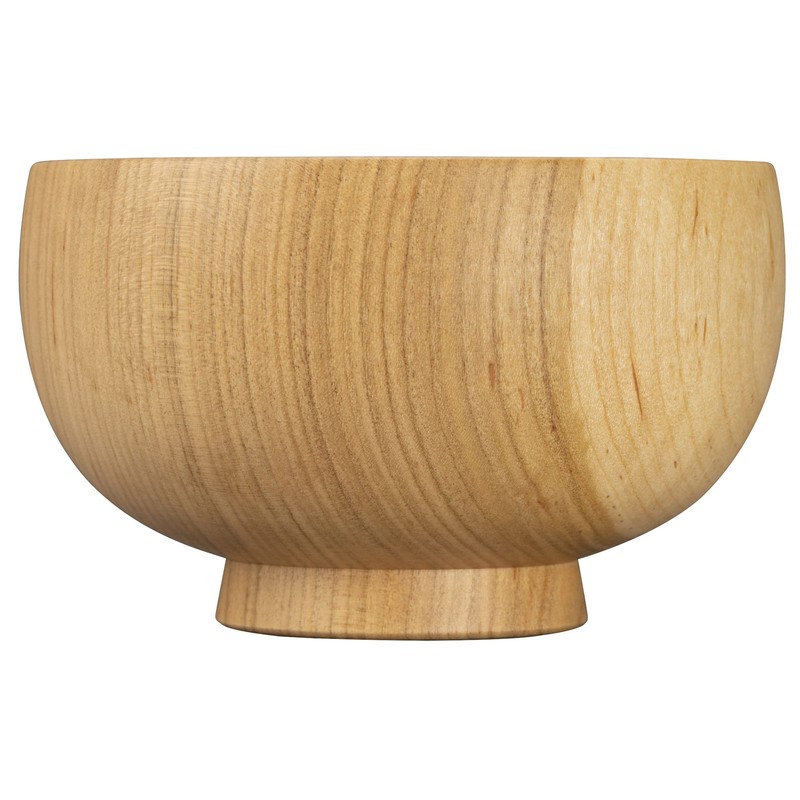 Yamanaka Lacquerware Shirasagi Woodworking Soup Bowl M Approx. 4.3 inches