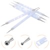 Ipetboom 5pc Nail Art Set Dotting Pens Wave Rods Stainless