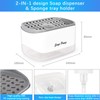 Kitchen Dish Soap Dispenser with Sponge Holder, 2-in-1 Countertop Soap