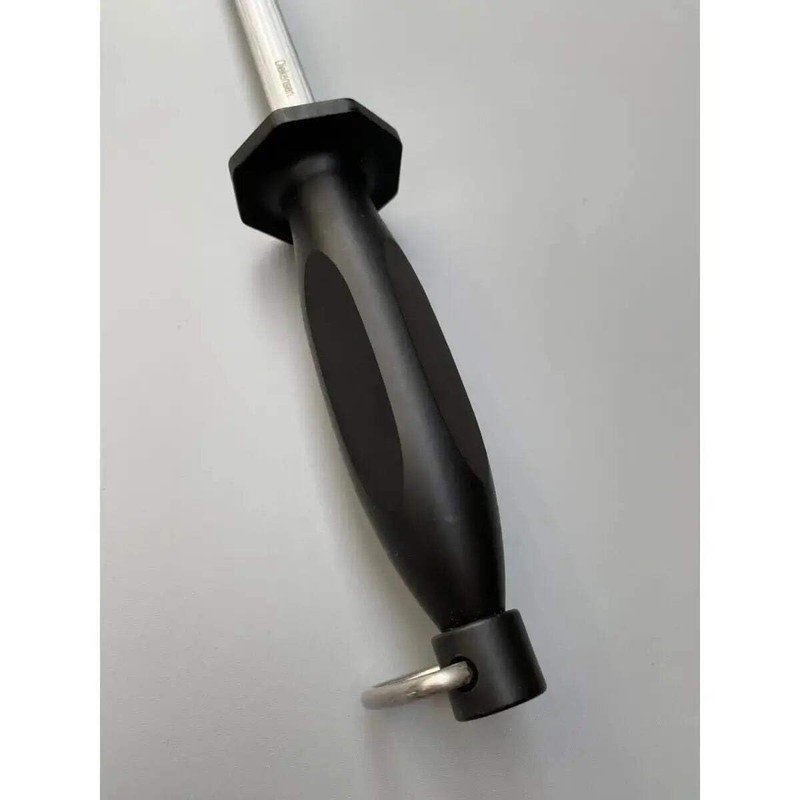 Diekensen Fine Cut Sharpening Steel with Black Handle, 8 inches,