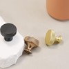 POVEFONK 10 Pack Brushed Brass Kitchen Cabinet Knobs Knurled Cabinet