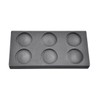 6 Cavity 1 oz Troy Ounce Round Gold Graphite Ingot
