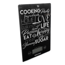 Vasconia 4035353 Báscula Digital para Cocina, Negro