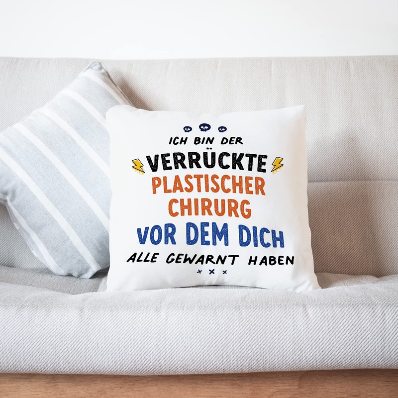 MUGFFINS PLASTIC SURGEON man Cushion Padding included - in German
