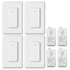 NineLeaf 4PK Wireless Lights Switch Receiver Kit, Wall Mounted Light