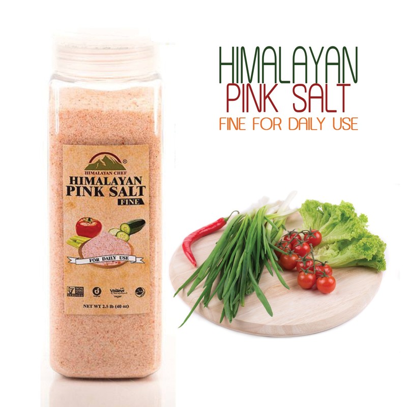 Himalayan Chef Himalayan Pure Pink Salt - Natural Fine Salt,