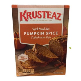 Krusteaz Pumpkin Spice Quick Bread Mix 15 ounce (Pack 0f 3)