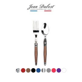 Jean Dubot Laguiol Dessert Salad Fork &amp; Coffee Spoon 2P Set for 1, Red / 장듀보 라귀올 디저트 샐러드포크&커피스푼 1인 2P 세트, 레드
