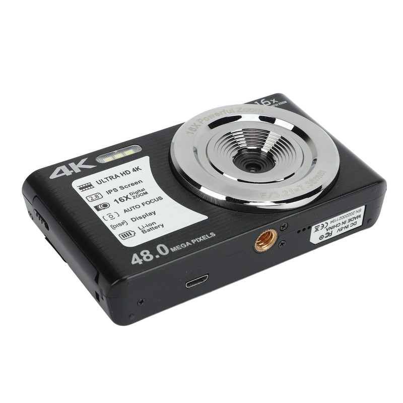 4K Digital Camera 48MP 2.8 Inch 16X Digital Zoom Portable