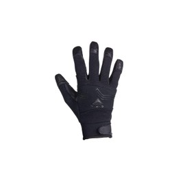 MOG Masters of Gloves Guide CPN 6203 Extreme Cut Resistant Prick Protection Gloves Cut Protection Class F Metal Mesh and Goat Grain Leather Gardening Craft Emergency Safety, black