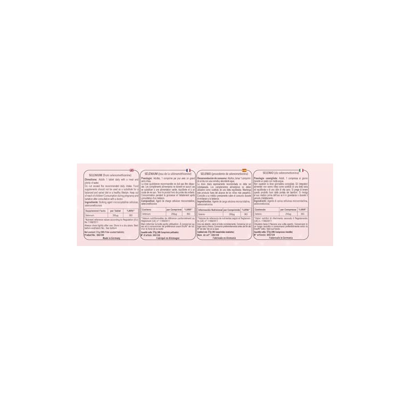 Nutrifair Selenio 200μg, 365 compresse, da selenometionina, 200μg per compressa,