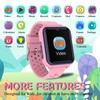 Retysaz Smartwatch Kinder, Spiele, Telefon für Mädchen und Jungen (Pink)