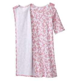 Silverts Adaptive Clothing Women, Hospital Gowns for Women, Hospital Gown, Post Surgery Clothing for Women, Sleep Gown, Night Gowns for Elderly Women, Patient Gown - Butterfly Afternoon SMA