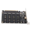 M.2 NVME SSD to PCIE X16 Adapter 4 Port High