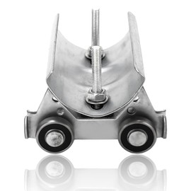 FLEXMAN Track Roller Wheel Trolley, 0.94in Pulley Diameter, 1.97in Pulley Spacing 4 Wheel Trolley Assembly, Stainless Steel Hoist Trolley Bearing Trolley Assembly, Cable Track Roller Wheel Trolley