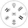 Stampingschablone M49 Football Flags by Konad Cute Nails