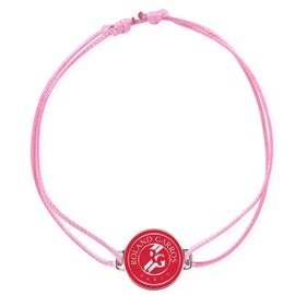 WILMIN Tennis Bracelet, Roland Garros Logo, Grand Slam Style, For Tennis Fans (Pink)