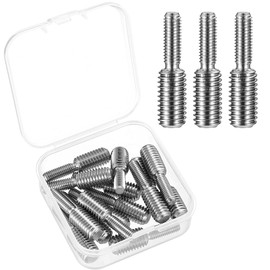 15 x Double End Threaded Bolts, Double End Threaded Screw Screw, Stainless Steel Thread Adapter M5 x 0.8 to M8 x 1.25 Reducing Screw, Threaded Bolt Reducer Adapter for Furniture (M5 x 0.8 to M8 x