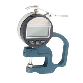 Digital Thickness g au ge, 0‑12.7mm Digital Thickness Caliper Electronic Micrometer Thickness Meter with LCD Display Thickness Measuring Tool for Paper Leather Cloth Wire