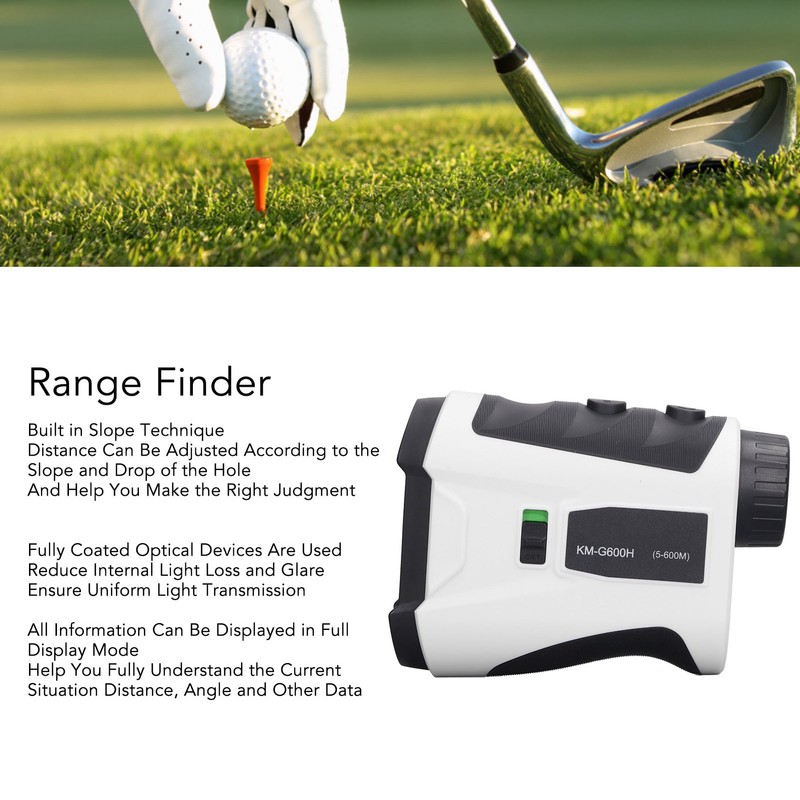 600m Range Finder with Slope Switch High Accuracy Portable Rechargeable