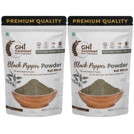 GOURMET HEALTH IMPRESSIONS Tellicherry Black Pepper Powder – 5.3 oz Total (2 Packs of 2.65 oz) | Finely Ground, Non-GMO, Bold Flavor | Perfect for Seasoning, Cooking & Grilling
