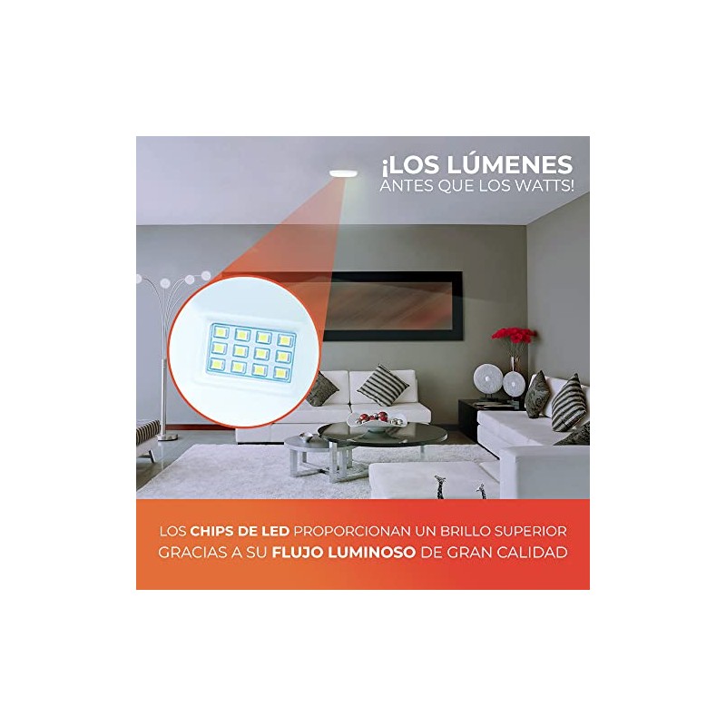Tecnolite - Lamp Circular LED 12W100-240VE271050LM, Iluminación Interiores