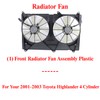 US AUTO PARTS PLUS New Front Radiator Fan Assembly Plastic