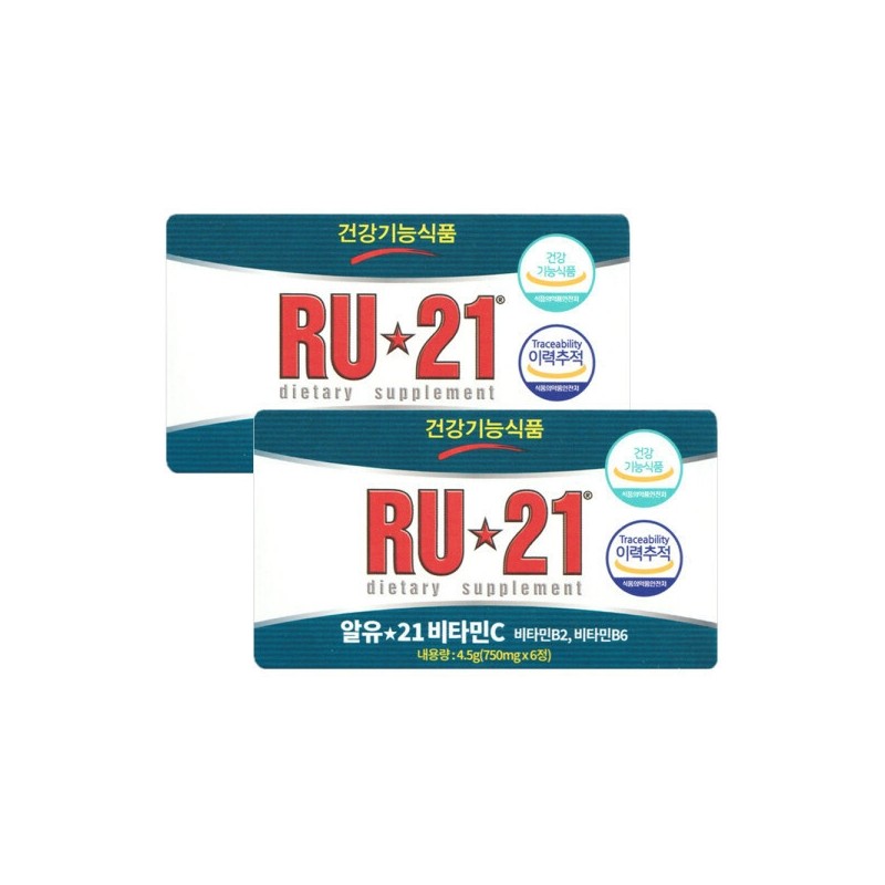 ALYU21 RU21 Vitamin C 750mg x 6 tablets 2 boxes