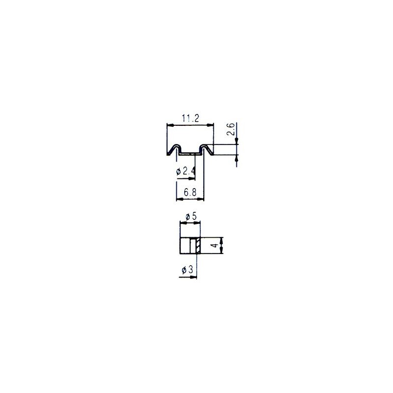 Guitar string tree retainer in chrome