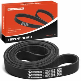 A-Premium 124.31 Inch Heavy-Duty Serpentine Drive Belt Compatible with Ram 2500 3500 4500 5500, 2013-2018, L6 6.7L Diesel Turbo