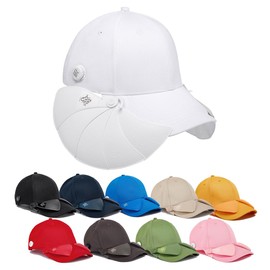 Women Men Sun Visor 100% Cotton Baseball Cap,Size Adjustment Function,UV Protection Spots Cap for Golf,Fishing,Cycling,Hiking and All Other Outdoor Activities & stadiums White