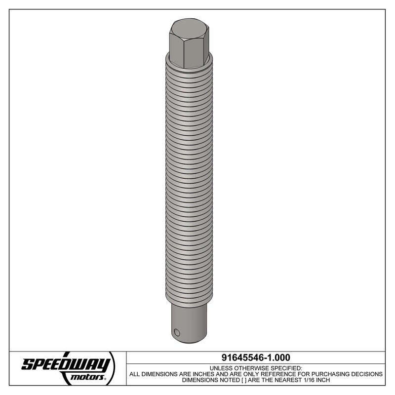 Replacement Weight Jack Bolts, Coarse Thread, 1 Inch Bolt Diameter