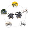 High Grip Toe Clips and Straps Pair Nylon Cycling Pedals