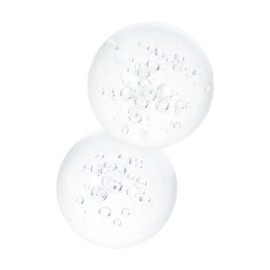 Kisangel 2pcs Fountain Glass Ball Fish Tank Decorations Tabletop Fountain Decorative Orbs Tabletop Decorative Orbs for Centerpiece Bowls Crystal Sphere Crystal Bubble Balls Glass