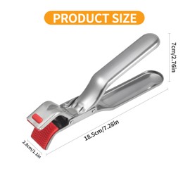 FHISKUNYU, Pack of 2 Tongs for Hot Air Fryer, Air Fryer Tongs, Stainless Steel Tongs, Non-Slip and Heat Resistant, Suitable for Lifting Hot Bowls, Plates, Pots, Oven, Baking Tray